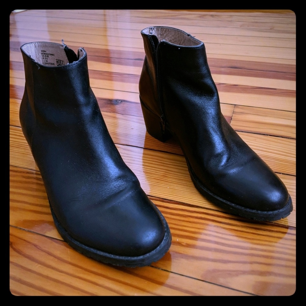 Lands' End Leather ankle boots